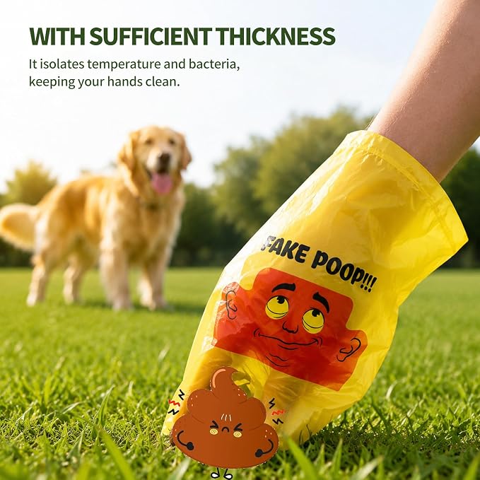 Dog Poop Bags Rolls, 60 Counts (4 Rolls), Lavender Scented | Funny "The Most Presidential" Design, Extra Thick, Leakproof, For Outdoor Puppy Walking and Travel