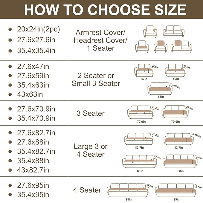Smiry Couch Cover for Dogs, Non Slip Fuzzy Pet Sofa Covers Washable for 3 Cushion Couch, Soft Thick Furniture Protector for Cats Dogs, Against Fur, Dirt, Scratch Resistant (Brown, 27.6"x70.9")