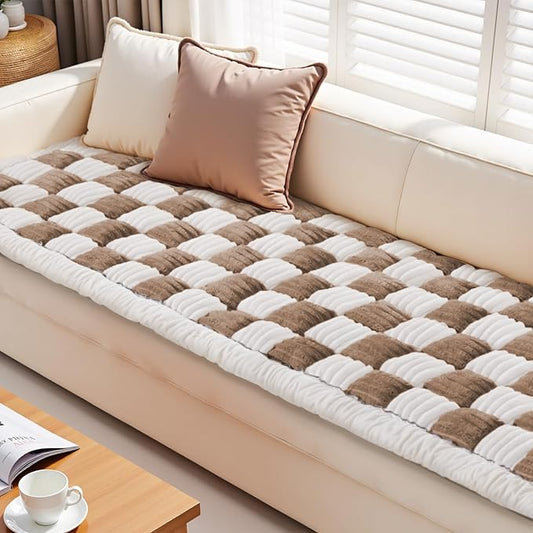Couch Cushion Cover for dogs Sofa Cover Washable Pet Love Seat Couch Covers for Sofa Slipcovers Couch Protector Blanket for Dog Sofa Cushion Covers for Pet Washable Pad Dark Brown 70x180cm/27.6x70.9in