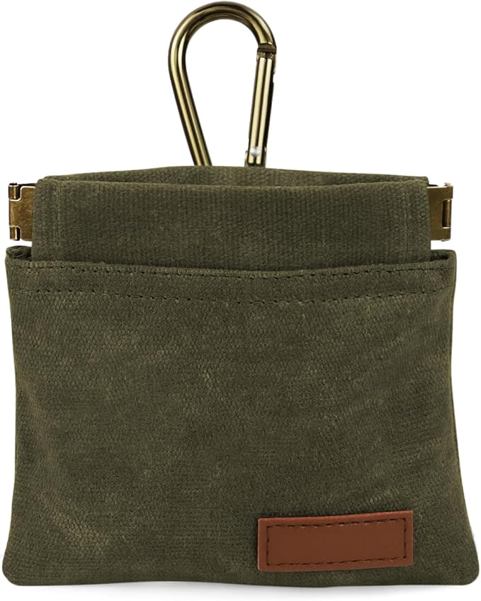 1 Pcs Pocket Pet Training Pouch,Dog Treat Pouch for Portable Pet Dog Walking Bag for Travel or Outdoor Use (Olive drab)