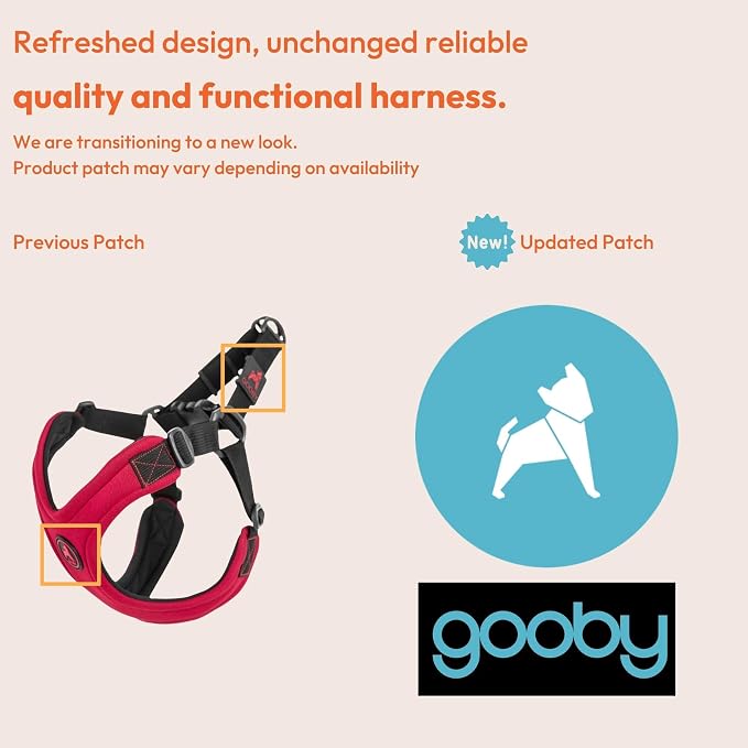 Gooby Escape Free Sport Harness - Turquoise, Medium - No Choke Step-In Patented Neoprene Small Dog Harness, Four-Point Adjustment - Perfect on the Go Dog Harness for Medium Dogs No Pull and Small Dogs