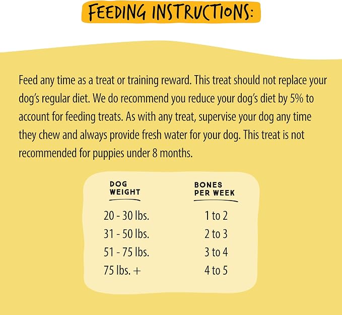 Ultra Chewy Yogurt with Banana Double Treat Bones: Long-Lasting Dog Treats Made in USA for Large and Small Breeds, Highly Digestible, Ideal for Aggressive Chewers (24 Count)