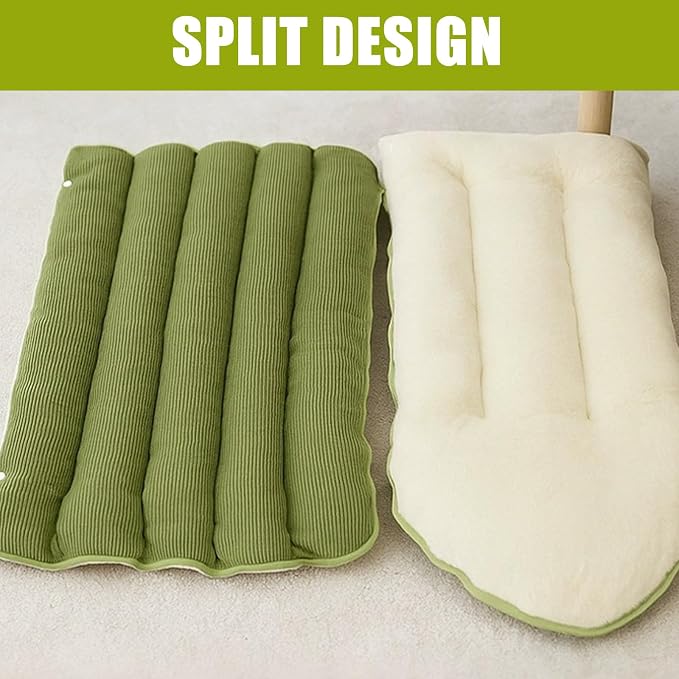 Plush Pet Cave Bed with Removable Cushion, Winter Warm Hideaway for Cats & Dogs, Cozy Washable Safe Haven
