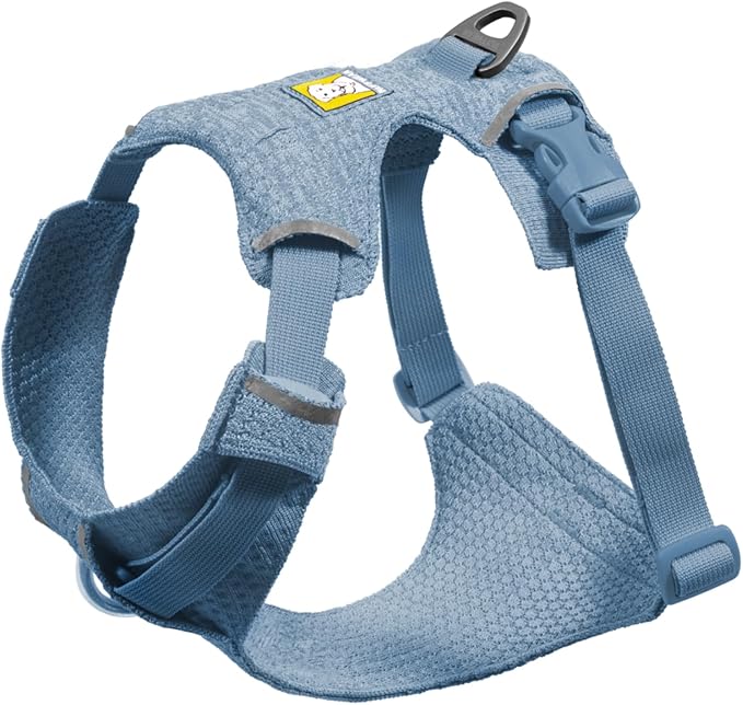 Ruffwear, Front Range Flex Dog Harness, Engineered Knit Construction for Ultimate Fit and Mobility, Lightweight Flexible Everyday Harness with Dual Leash Clips, Polar Blue, Small