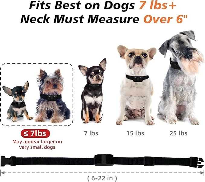 Ultra Compact Dog Shock Collar, Lightest Dog Training Collar with Remote for Small Dogs 5-30lbs & Medium Dogs/Puppies, Waterproof, Rechargeable, 1300ft Range (Black&Small)