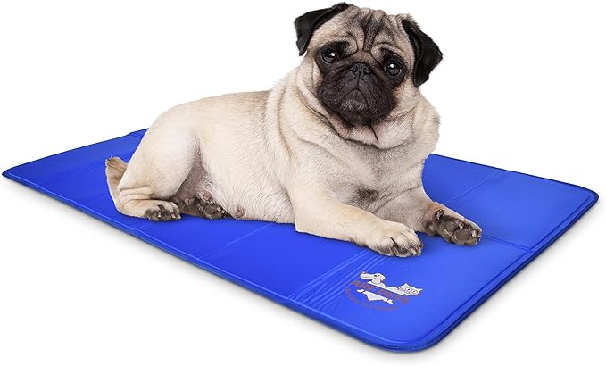 Arf Pets Dog Cooling Mat 23” x 35” Pad for Kennels, Crates, Beds, Non-Toxic, Durable Solid Self-Cooling Gel, No Refrigeration or Electricity Needed