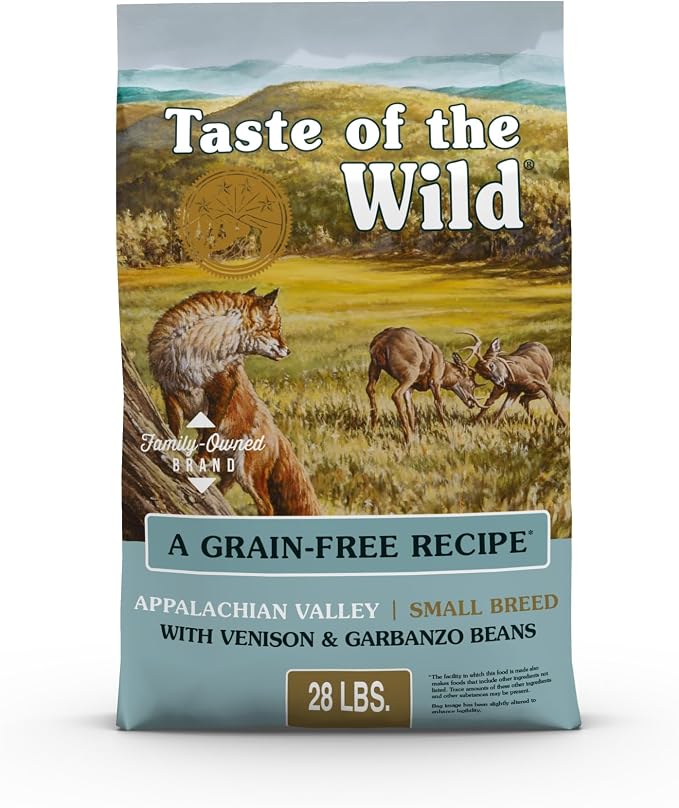 Taste of the Wild Appalachian Valley Adult Small Breed High Protein Grain-Free Recipe with Venison & Garbanzo Beans Dry Dog Food 28lb