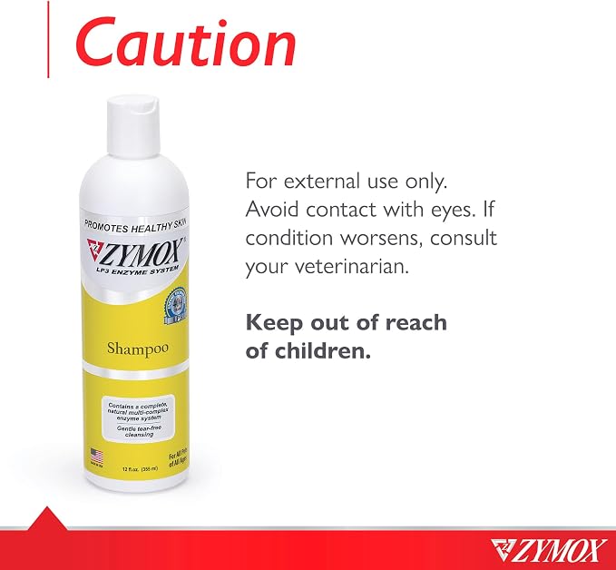 Zymox Enzymatic Shampoo for Dogs and Cats, 12oz