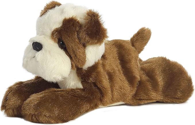 Aurora® Adorable Mini Flopsie™ Semper Fi Stuffed Animal - Mini Companions Ready for Playful Adventures - for Kids All Ages, Toddlers, Adults, and Families - Brown 8 Inches