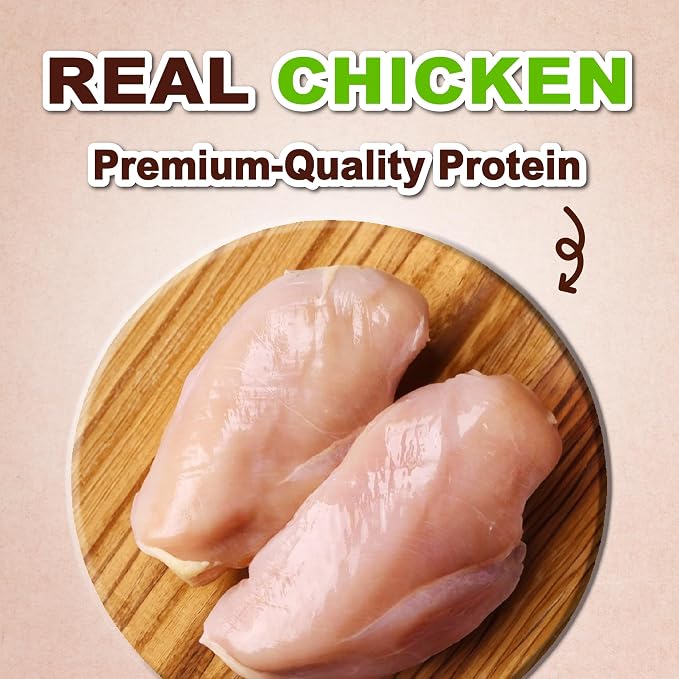 Afreschi Chicken Dog Treats, All Natural, Healthy & Easily Digestible, Grain-Free Puppy Chews, Low-Fat, Human Grade Training & Rewards Dog Snacks, Chicken Sticks, 24 oz Pack
