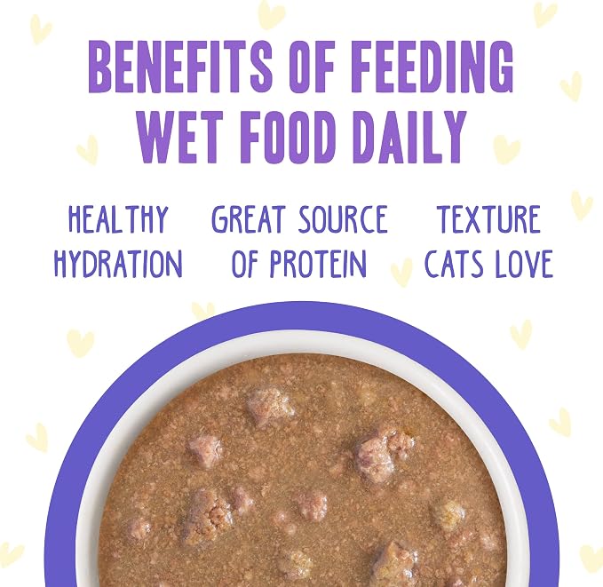 Weruva B.F.F. OMG - Best Feline Friend Oh My Gravy!, Chicken & Beef Be Happy with Chicken & Beef in Gravy, 5.5oz Can (Pack of 8)