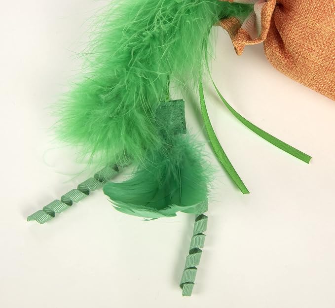 SmartyKat Kolossal Karrot Crinkle Kicker Catnip Cat Toy - Orange, Jumbo