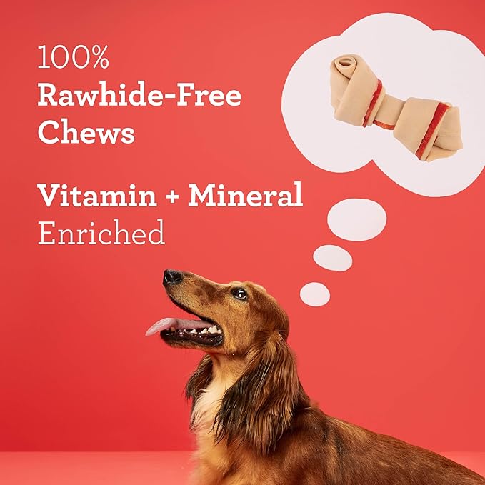 DreamBone Chicken Mini Bone Dog Treats, Daily Rawhide-Free Chew, Digests Safely and Completely, With Real Protein, Chicken and Veggies, 24 count