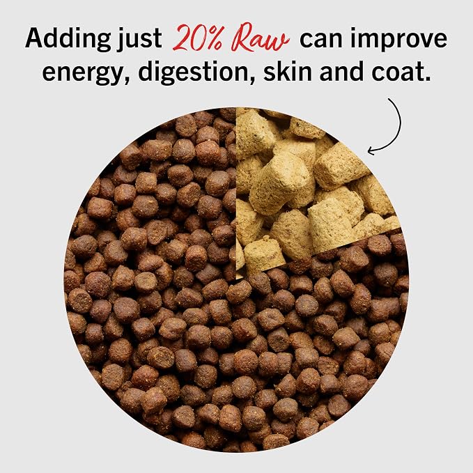 Stella & Chewy's Freeze-Dried Raw Surf & Turf Meal Mixers - Dog Food Topper and Mixer - Made with 95% Grass-Fed Beef & Wild-Caught Salmon - Perfect for Picky Eaters - Grain-Free - 8 oz