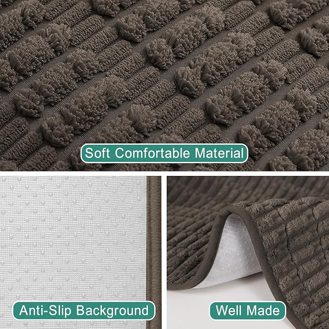 Foxdecor Couch Arm Covers Sofa Arm Cover, Arm Chair Covers Set of 2, Non-Slip Chair Arm Covers, Arm Rest Cover for Sofa, Armchair Slipcovers Couch Protector. (Chocolate 24x28 inch)