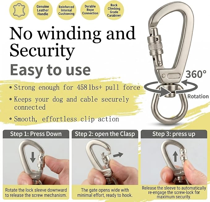 Dog Leash, 5ft Dog Rope Leashes,Braided Dogs Leashes,Leather Leads,Pet Leash for Small Dogs,Resistant Lead Rope,Puppy Leads,Pet Lead for Small, Medium, Large Dogs(Light Yellow, 5 FEET)