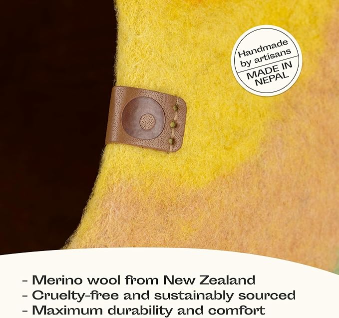 MEOWFIA Cat Cave – Premium Felt Cat Enclosure for Indoor Cats, Handmade Merino Wool (Tucson Sunset, Large)