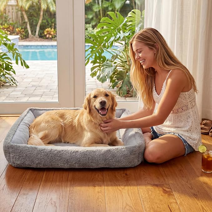 Cooling Dog Bed for Small Medium Dogs - Reversible Design (Ice‑Silk Cooling Layer | Sherpa Fleece Layer), Washable Cooling Mat for Dogs, Cats, Crates 24" × 15"