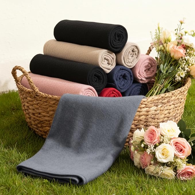 CULVE 24 Pack Fleece Throw Blanket 50x60 - Soft Lightweight Blankets in Bulk for Wedding, Gifts Pet Home Bed Sofa Couch Office Travel(6 Color)