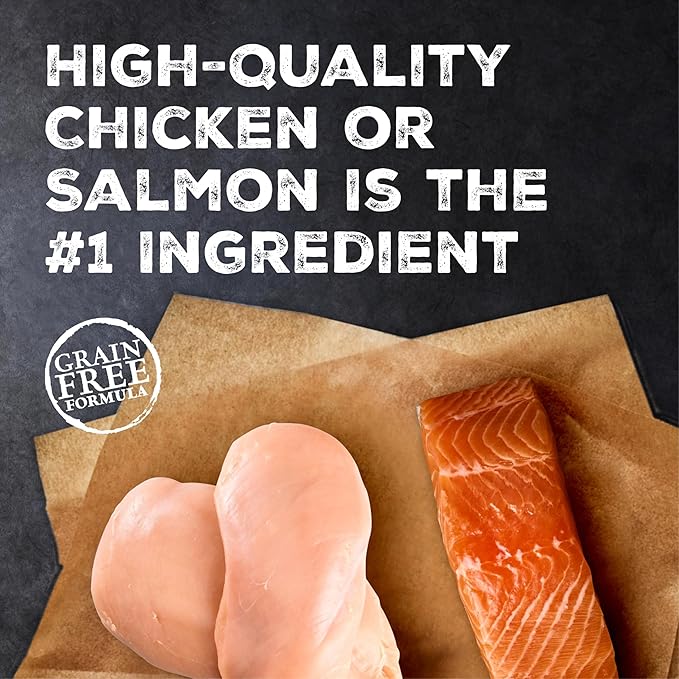 Blue Buffalo Wilderness Kitten Grain-Free Chicken Paté & Salmon Paté Wet Cat Food with DHA, High-Protein & Made with Natural Ingredients, Supports Healthy Growth & Development, 3-oz. Each (6 Count)