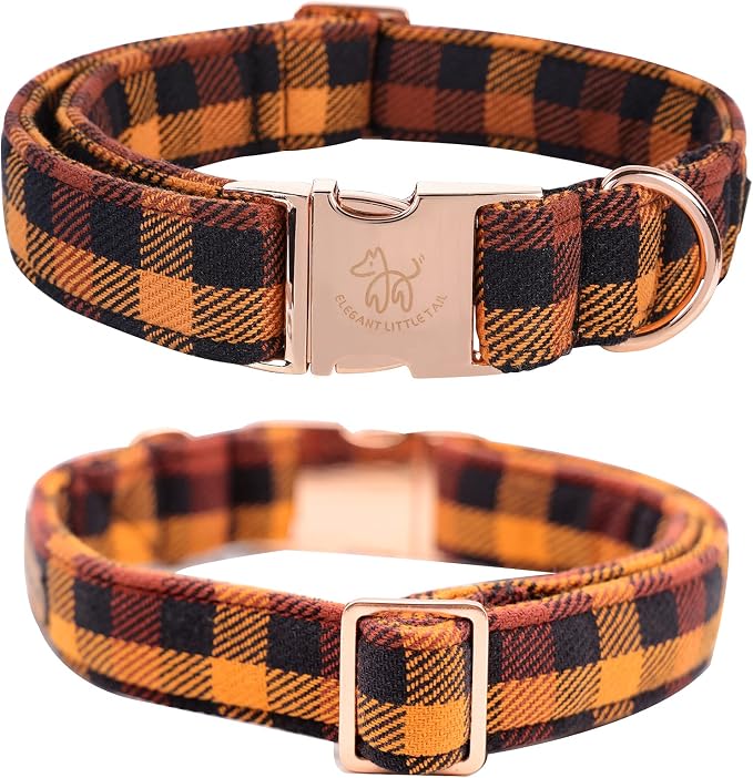 Elegant little tail Dog Collar with Bow, Bowtie Dog Collar, Adjustable Fall Dog Collars for Small Medium Large Dogs and Cats