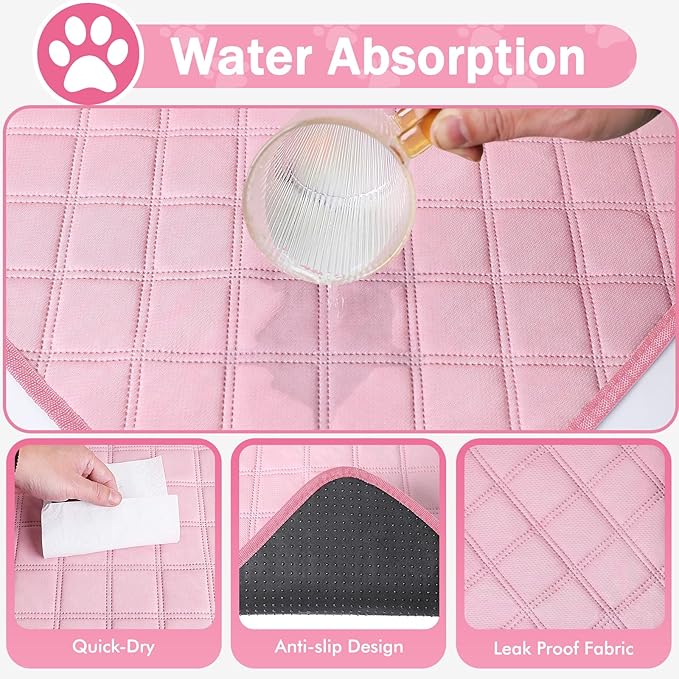 Siedihit Dog Cat Playpen, Puppy Pet Playpen Indoor for Small Dog Crate Tent Cage Outdoor, Portable Pop Up Dogs Enclosure Kennel with Carrying Case for Dogs/Cats/Rabbits(Pink, Small with pad)