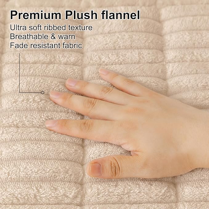 Smiry Couch Cover for Dogs, Non Slip Washable Sofa Protector for Pets, Soft Furniture Cover for Pet, Stylish Sofa Covers, Cozy Protect Against Fur, Dirt & Everyday Messes (Apricot, 35.4" x 82.7")