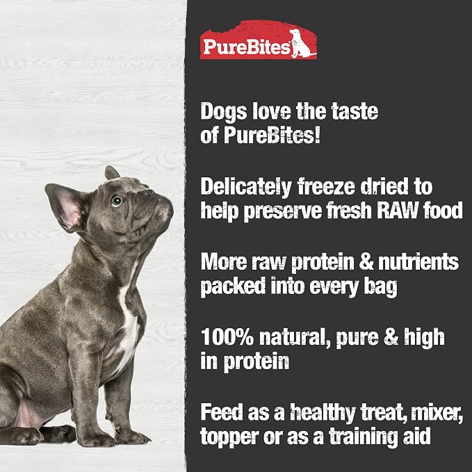 PureBites Chicken Freeze Dried Dog Treats, 1 Ingredient, Made in USA, 28 Ounces (Pack of 1)