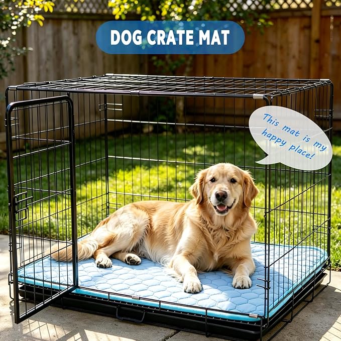 Cooling Mat for Dogs, Arc-Chill Dog Cooling Mat (Q-Max>0.45), Non-Slip Washable Pet Cooling Pad, Summer Self-Cooling Bed for Dogs Cats, Portable Crate Mat for Indoor & Outdoor Use,18"x29"