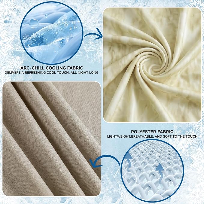 Guohaoi Cooling Throw Blanket for Hot Sleepers, Twin Size 80''×90'' Lightweight Breathable Summer Bed Blanket for Couch, Arc-Chill Q-Max >0.5 Cool Fiber, Lightweight Blanket Yellow