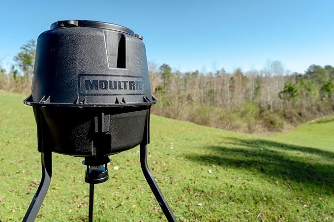 Moultrie 200 Lb Deer Feeder Standard - Bluetooth App Control, Pairs with Edge 3 for Full Remote Access, No Subscription