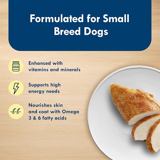 Blue Buffalo Delights Natural Adult Small Breed Wet Dog Food Cups, Pate Style, Roasted Turkey Flavor in Savory Juice 3.5-oz (Pack of 12)