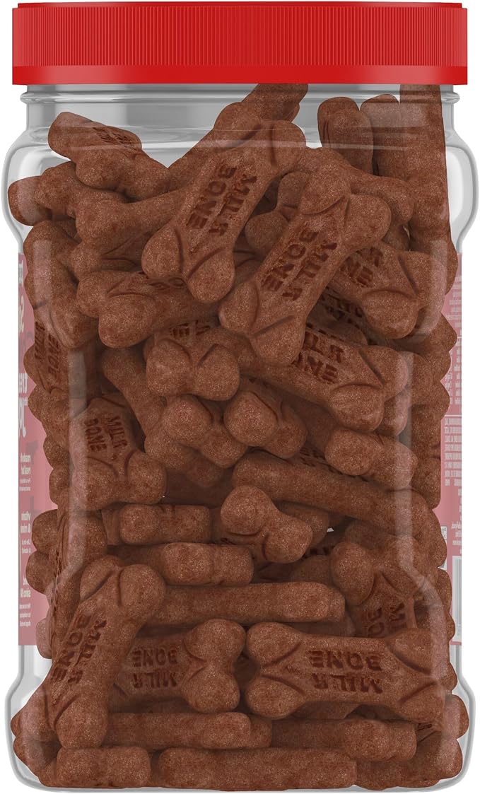 Milk-Bone Soft & Chewy Dog Treats, Made with Real Beef & Filet Mignon, 25 Ounce Canister