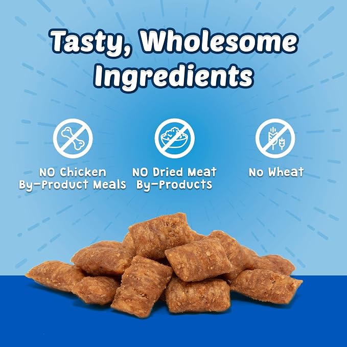 Blue Buffalo Crunchy Cat Treats, Chicken | Bursts | 5-oz Bag | Pack of 4