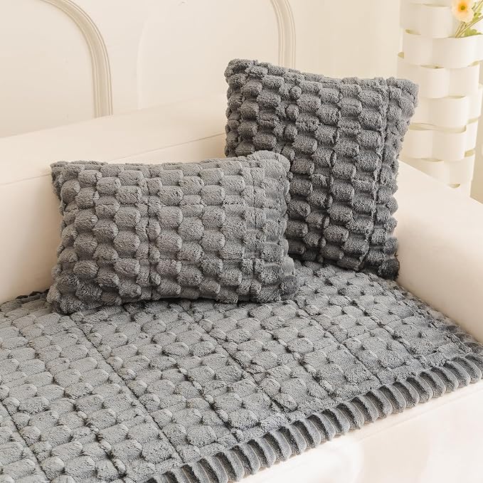 Gumfolk Plush Pet Sofa Covers for Dogs Washable Couch Protector for Cushion, Dog Friendly Furniture Covers Protector