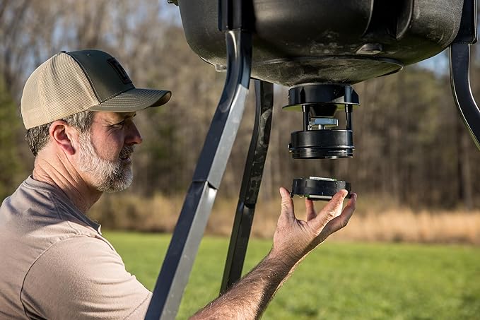 Moultrie 200 Lb Deer Feeder Standard - Bluetooth App Control, Pairs with Edge 3 for Full Remote Access, No Subscription