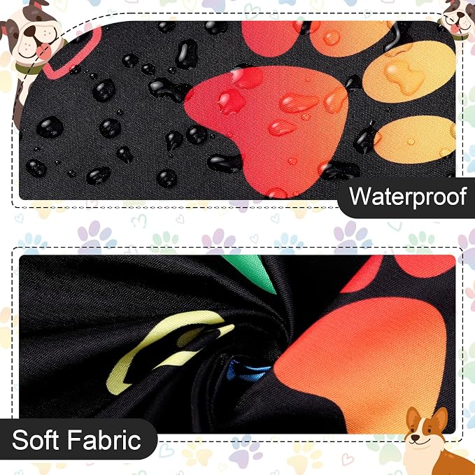 Dog Grooming Waterproof Apron with 2 Pockets, Cute Animals Puppy Dog Pets Apron