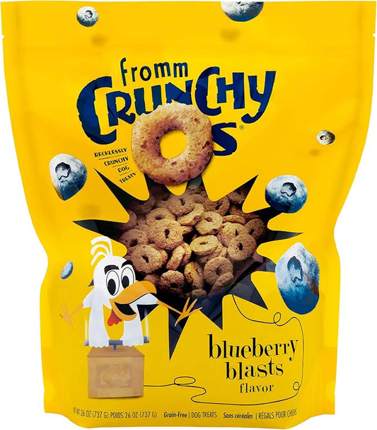 Fromm Crunchy O's Blueberry Blasts with Chicken Dog Treats, 26 oz