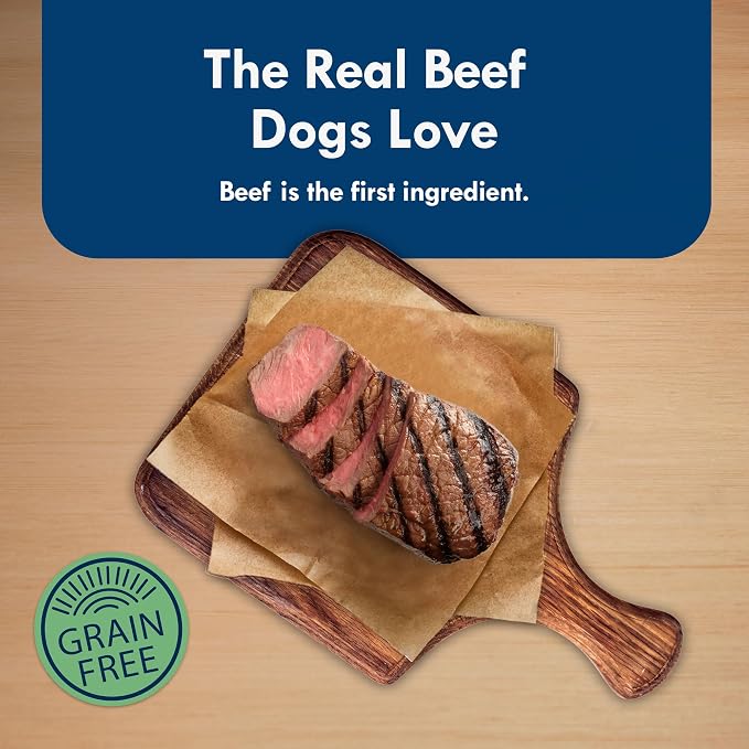 Blue Buffalo Delights Small Breed Natural Wet Dog Food, NY Strip Flavor in Gravy, 3.5-oz Cups, 12 Count