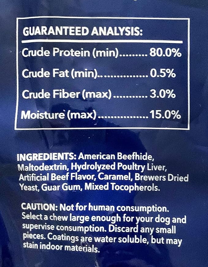 Pet Factory 100% Made in USA Beefhide 6" Knotted Bones Dog Chew Treats - Beef Flavor, 12 Count/1 Pack