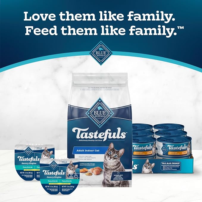 Blue Buffalo Tastefuls Adult Dry Cat Food for Weight Management, Made in the USA with Natural Ingredients, Chicken Recipe, 3-lb. Resealable Bag