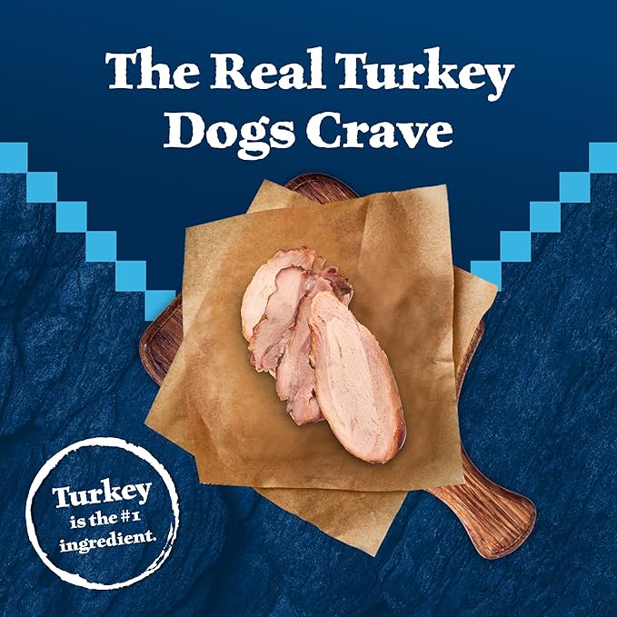 Blue Buffalo Wilderness Trail Treats Turkey Crunchy Dog Biscuits, Grain-Free & High-Protein, Bite-Sized Training Treats Made with Real Turkey & Natural Ingredients, 36-oz Bag