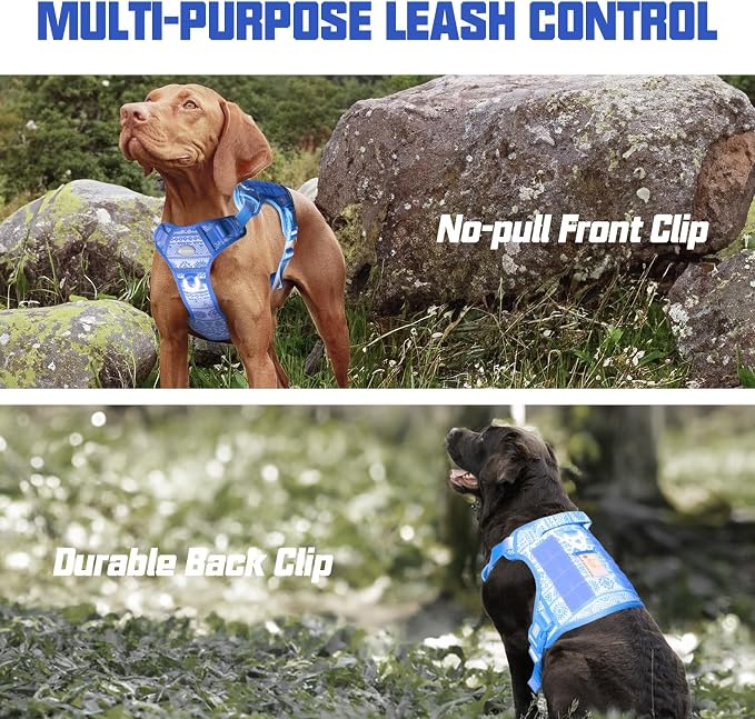AUROTH Tactical Dog Harness for Large Dogs No Pull Adjustable Pet Harness Reflective K16 Working Training Easy Control Pet Vest Military Service Dog Harnesses