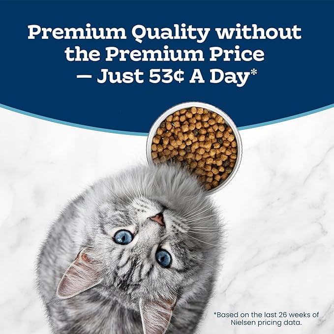 Blue Buffalo Tastefuls Chicken & Brown Rice Recipe Adult Dry Cat Food Hairball Control, Real Chicken First, Deliciously Healthy Natural Cat Food, Supports Digestive Care and Coat Health, 15 lbs.