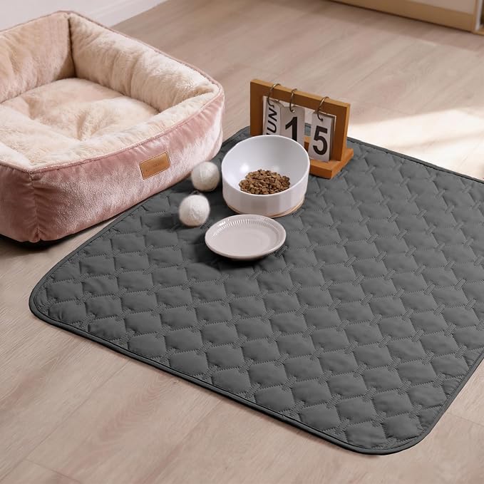 gogobunny 100% Double-Sided Waterproof Dog Bed Cover Pet Blanket Sofa Couch Furniture Protector for Puppy Large Dog Cat, Reversible (30x30 Inch (Pack of 1), Dark Grey/Light Grey)
