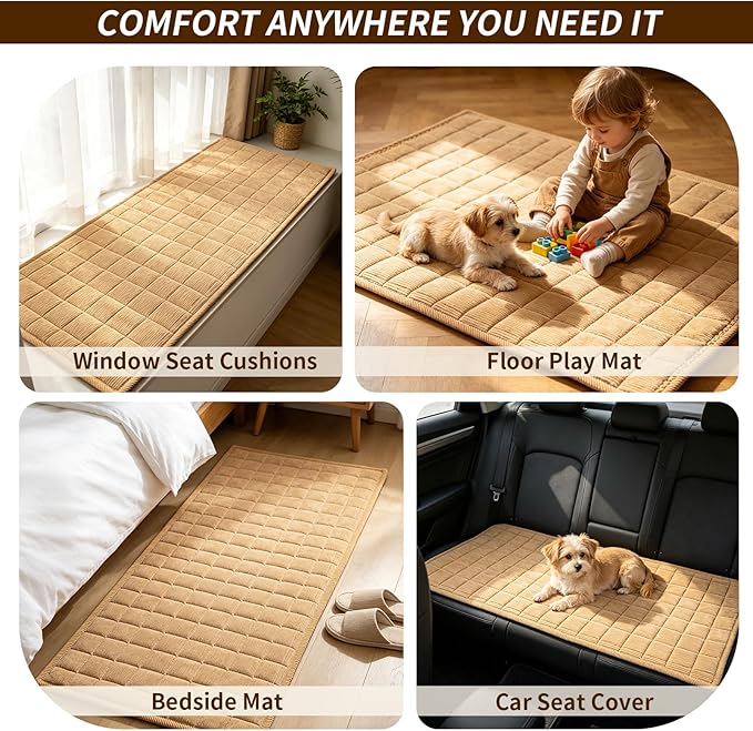 Couch Covers for Dogs Washable, Non Slip Couch Covers for Loveseat Sofa Pet Friendly, Soft Fuzzy Sofa Covers for Pet, Dog Couch Cover Furniture Protector(1PC,Light Brown,27.6"x27.6")