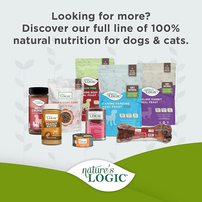 Nature's Logic Beef Femur Slices Dog Chews - Supports Dental Health - Ideal for Aggressive Chewers - Long-Lasting Chew - Beef Femur Slices Treat