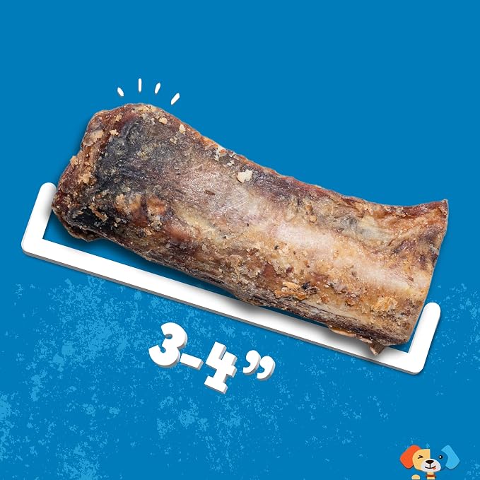 Jack&Pup Rib Bones for Dogs (24 Oz Bag) – Natural Single Ingredient Beef Bones for Dogs, High Protein, Flavorful Rib Bone Bites