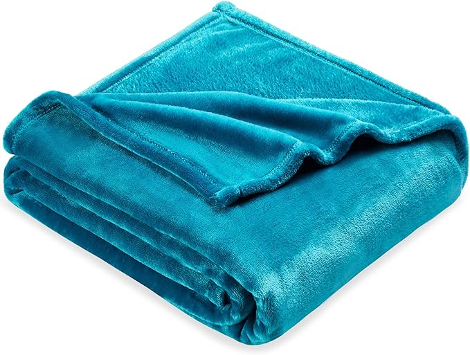 DREAMNINE Extra Large Soft Comfy Fluffy Fleece Bed Blanket Full Size 80" x 90", Luxury Huge Decorative Fuzzy Blanket for Women Girl, Big Cozy Shaggy Warm Flannel Blankets for Winter Autumn Pet, Teal