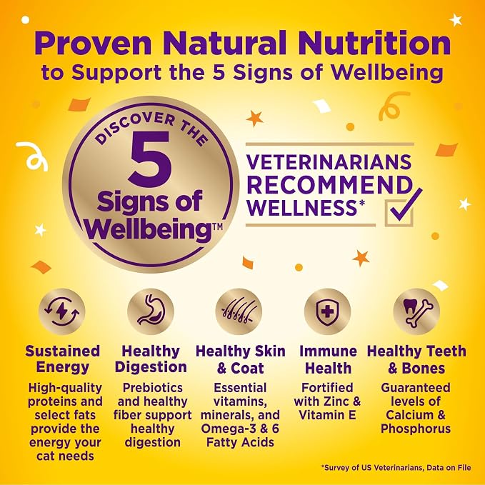 Wellness Appetizing Entrées Mousse Adult Wet Cat Food, Natural, Protein Rich, Grain Free, Chicken and Turkey Recipe, 1.4 oz, Pack of 8 Pouches